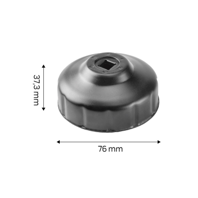 Puodelio tipo alyvos filtro veržliaraktis  76 mm, 14-taškų 6