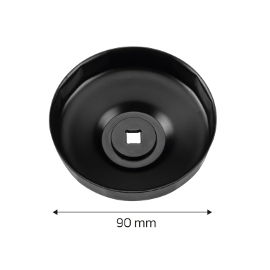 Puodelio tipo alyvos filtro veržliaraktis 90 mm, 15-taškų 6 Puodelio tipo alyvos filtro veržliaraktis 90 mm, 15-taškų 6