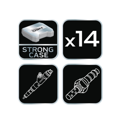 Purkštuvo / deguonies jutiklio lizdas, 14 vnt. rinkinys 7 Purkštuvo / deguonies jutiklio lizdas, 14 vnt. rinkinys 7