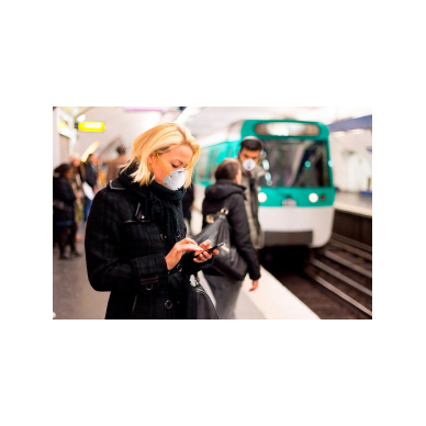 Puskaukė FFP2, vienkartinė, 5 vnt. 2