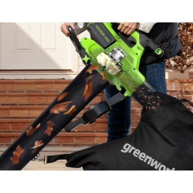 PŪSTUVAS/SIURBLYS Greenworks 40V gd40bvIIk2x (su 2X2Ah akumuliatoriais ir krovikliu) 1 PŪSTUVAS/SIURBLYS Greenworks 40V gd40bvIIk2x (su 2X2Ah akumuliatoriais ir krovikliu) 1