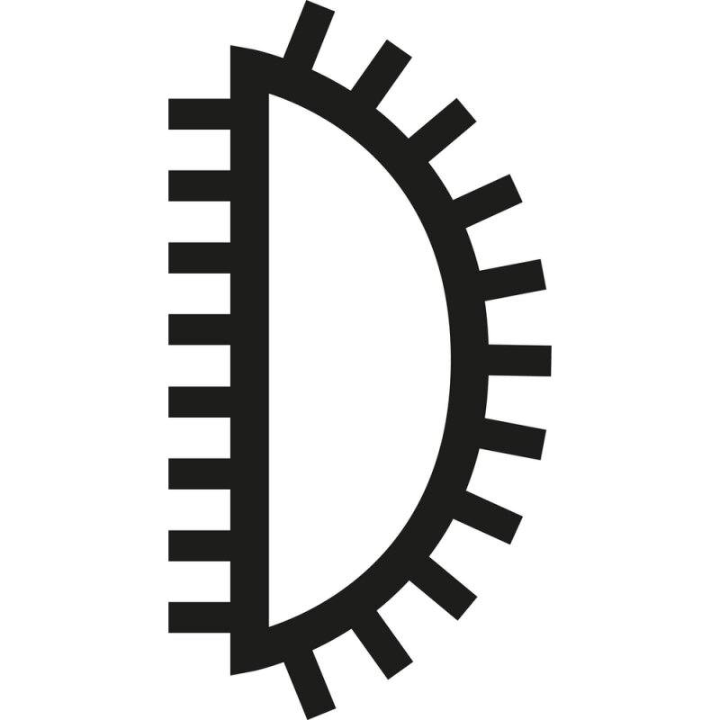 Pusapvalė dildė aliuminiui PFERD 1652W 250mm H0 1 Pusapvalė dildė aliuminiui PFERD 1652W 250mm H0 1