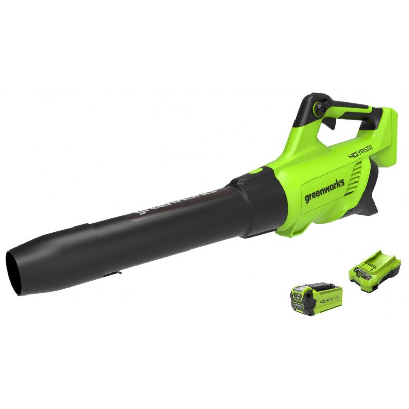 Akumuliatorinis lapų pūstuvas Greenworks G40ABK2II, 40 V, 2,0 Ah Akumuliatorinis lapų pūstuvas Greenworks G40ABK2II, 40 V, 2,0 Ah
