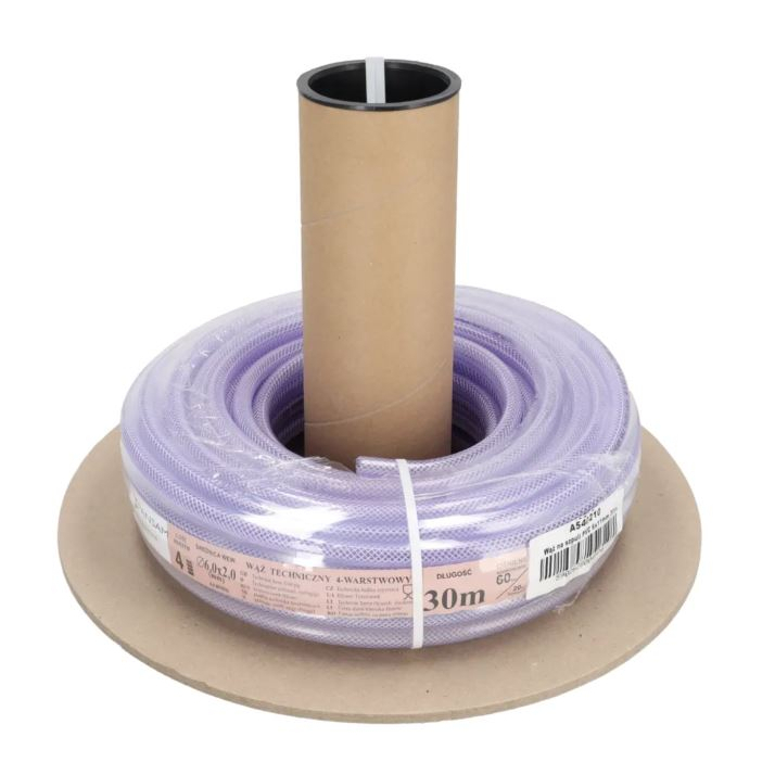 PVC oro žarna ritėje PANSAM A540210, 6x10 mm, 30 m ritė PVC oro žarna ritėje PANSAM A540210, 6x10 mm, 30 m ritė