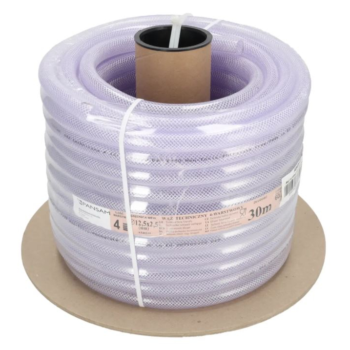 PVC oro žarna ritėje PANSAM A540215, 12x17 mm, 30 m ritė PVC oro žarna ritėje PANSAM A540215, 12x17 mm, 30 m ritė