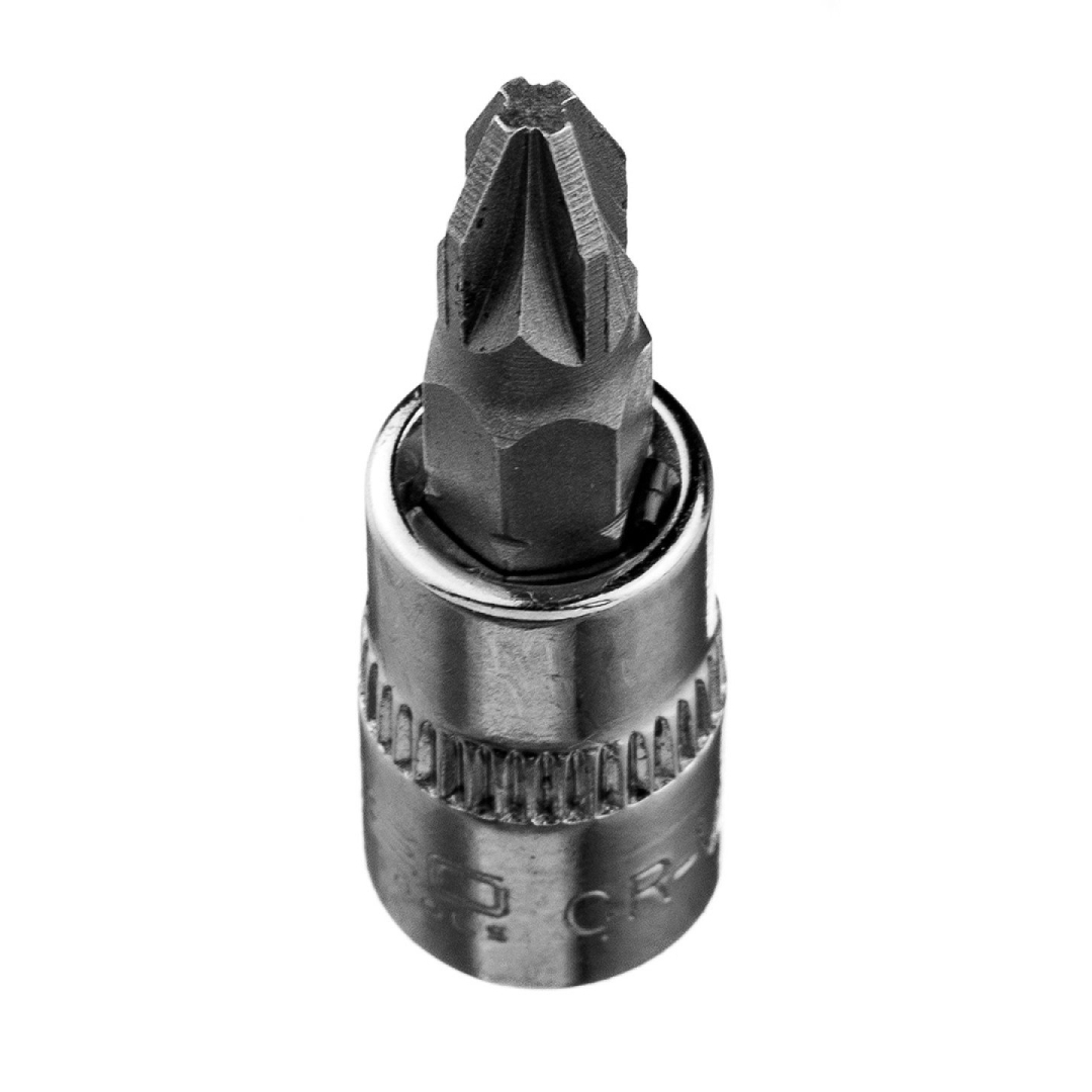 PZ2 atsuktuvo antgalis su 1/4" galvutė, trumpas, 37 mm 2 PZ2 atsuktuvo antgalis su 1/4" galvutė, trumpas, 37 mm 2