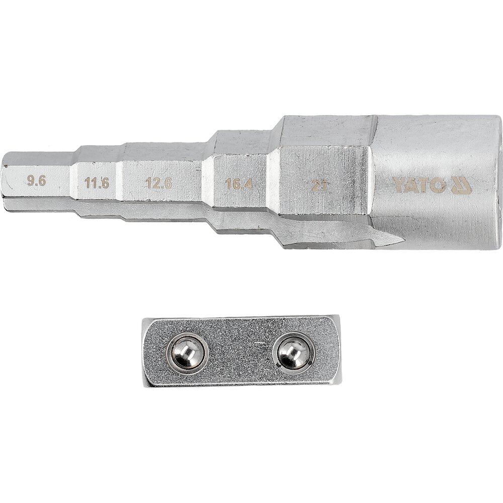 Raktas pakopinis | su adapteriu | 9.6 / 11.6 / 12.7 / 16.4 / 21 mm (YT-03319) Raktas pakopinis | su adapteriu | 9.6 / 11.6 / 12.7 / 16.4 / 21 mm (YT-03319)