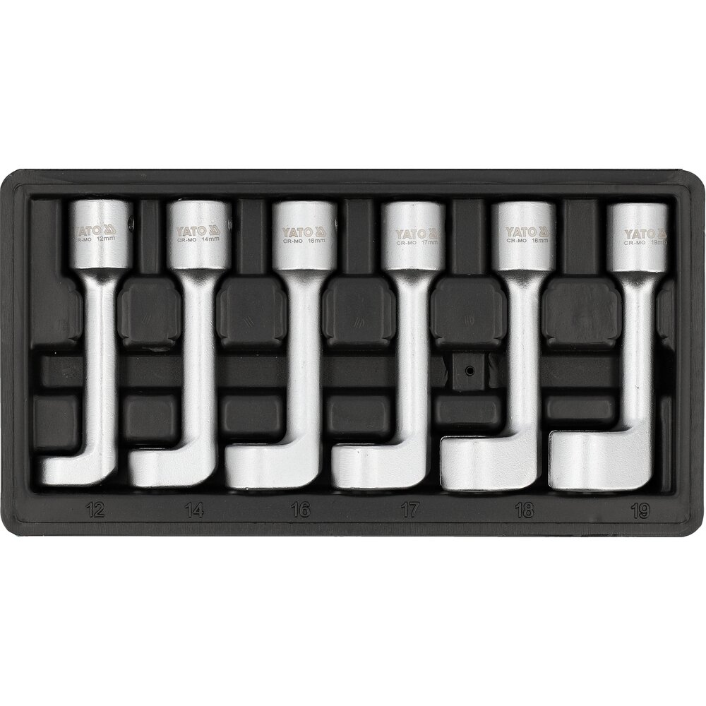 Raktų rinkinys | kuro purkštukams ir įpurškimo siurbliams | 6 vnt | 12,5 mm (1/2") | 12 - 19 mm (YT-17618)