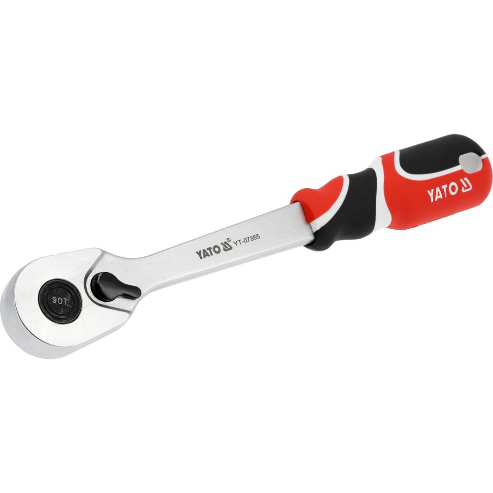 Rankena galvutėms terkšlinė | 1000 Nm | 12.5 mm (1/2") (YT-07355) Rankena galvutėms terkšlinė | 1000 Nm | 12.5 mm (1/2") (YT-07355)