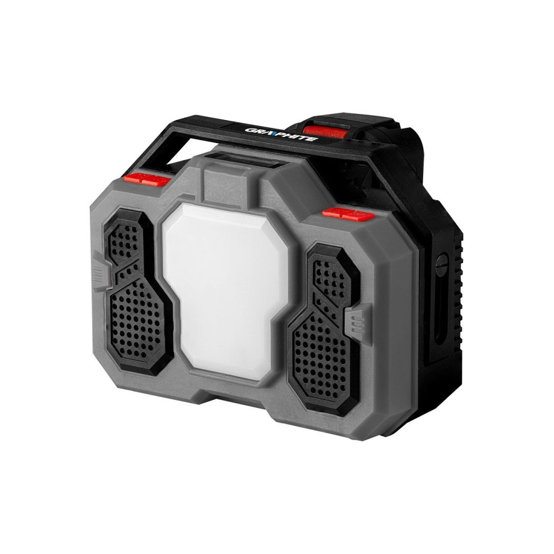 Radijo imtuvas GRAPHITE Energy+ 18V, Li-lon, be akumuliatoriaus 2 Radijo imtuvas GRAPHITE Energy+ 18V, Li-lon, be akumuliatoriaus 2