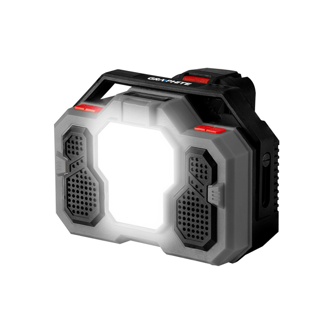 Radijo imtuvas GRAPHITE Energy+ 18V, Li-lon, be akumuliatoriaus 6