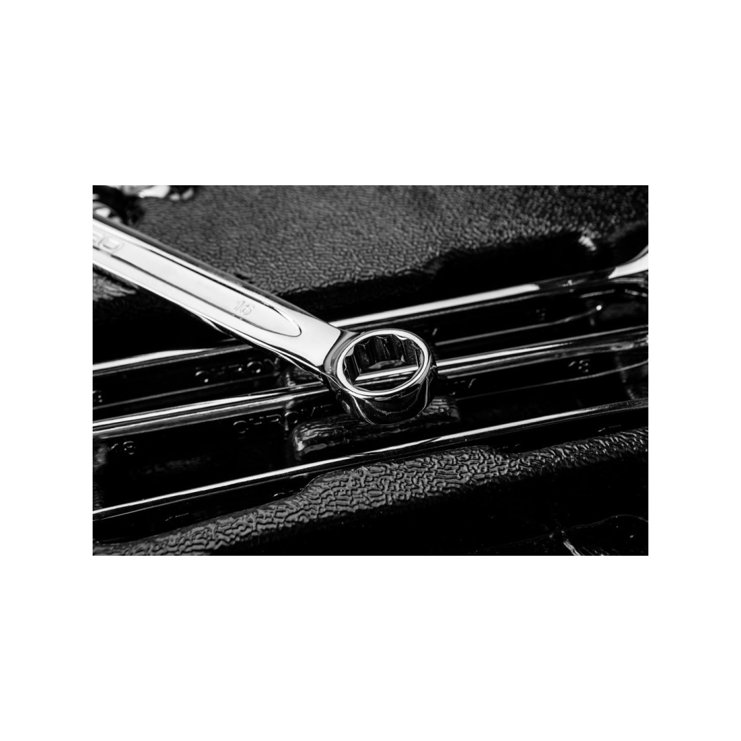 Raktai plokščia-kilpiniai rinkinys 14 vnt., 6-19mm 6 Raktai plokščia-kilpiniai rinkinys 14 vnt., 6-19mm 6