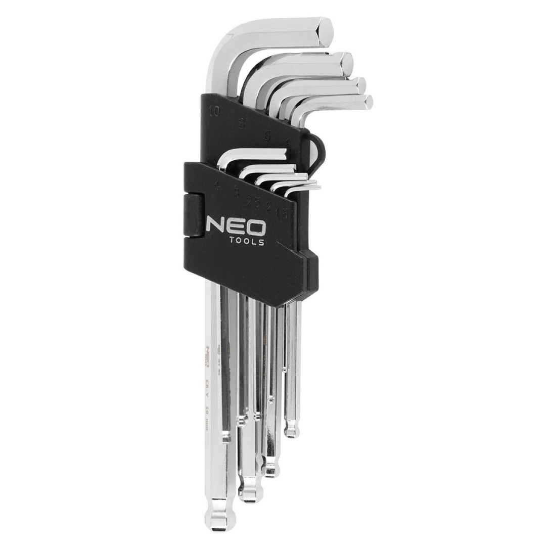 Raktai šešiakampiai ilgi 1,5-10 mm 9 vnt. 4