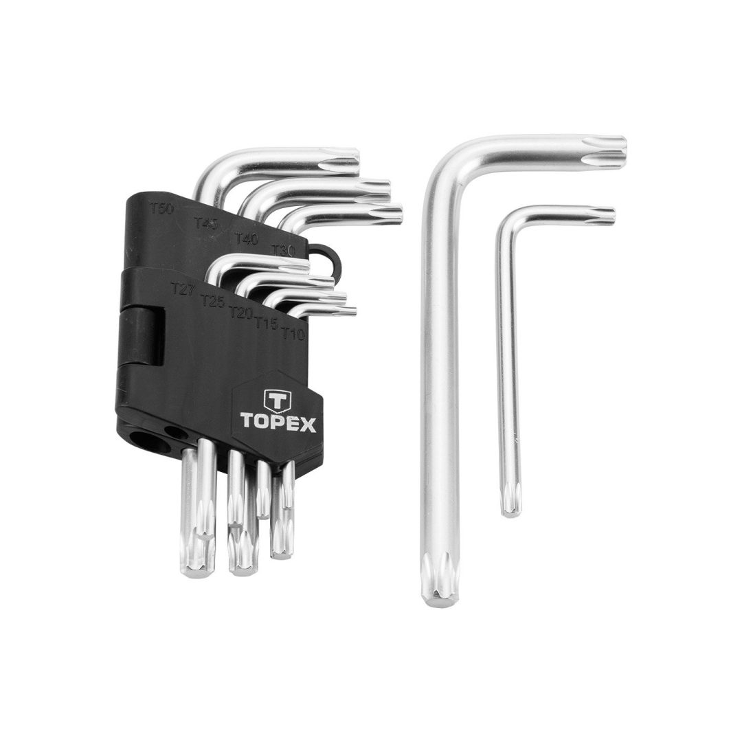 Raktai torciniai, T10-T50 komplekte 9 vnt. 3 Raktai torciniai, T10-T50 komplekte 9 vnt. 3