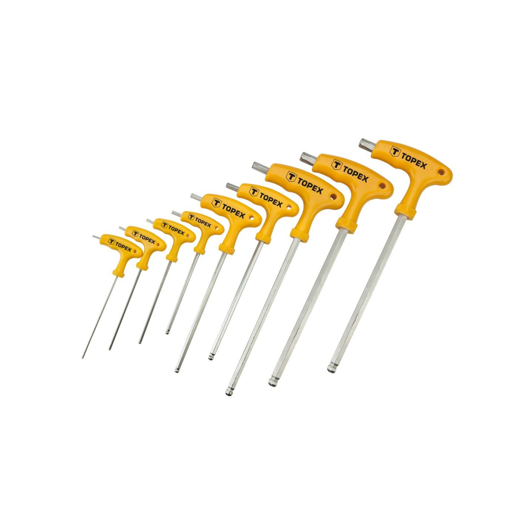 Raktai Torx, forma T, komplekte 9 vnt.