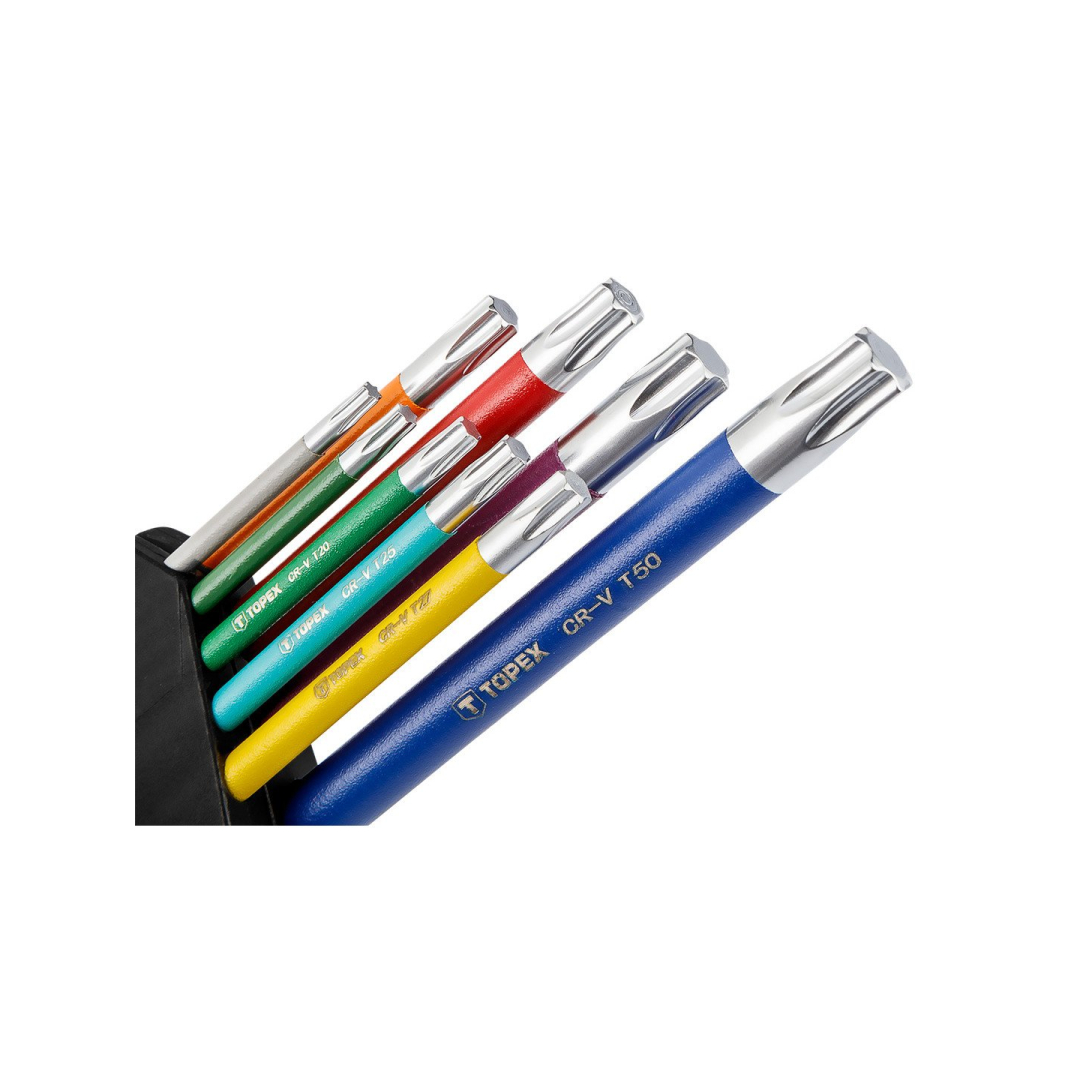 Raktai Torx , T10-T50, spalvoti 4 Raktai Torx , T10-T50, spalvoti 4