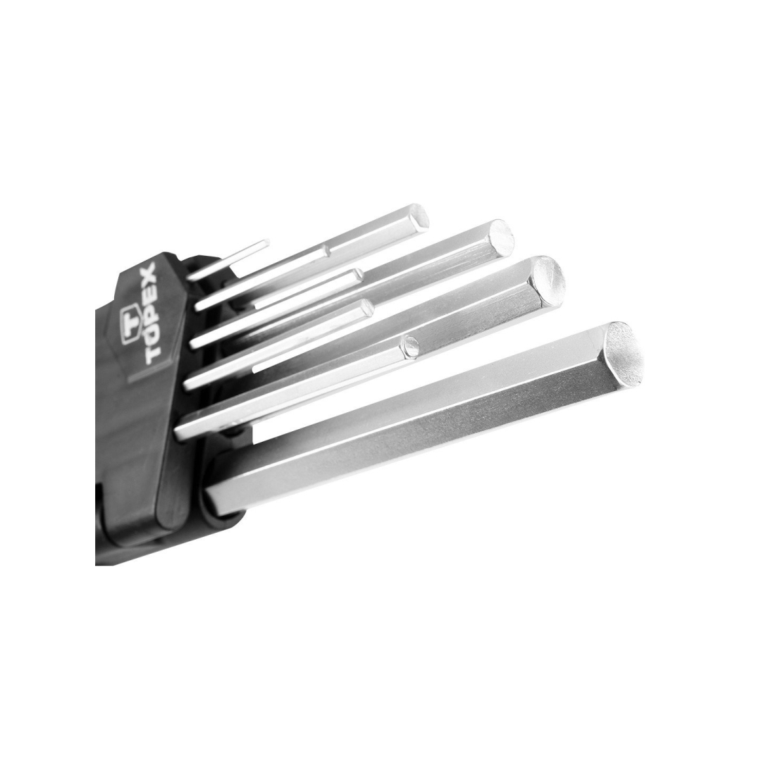 Raktas šešiakampis 9 vnt., 1.5-10 mm 4 Raktas šešiakampis 9 vnt., 1.5-10 mm 4