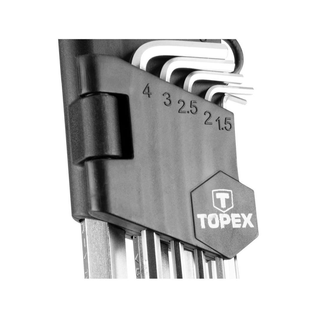 Raktas šešiakampis 9 vnt., 1.5-10 mm 5