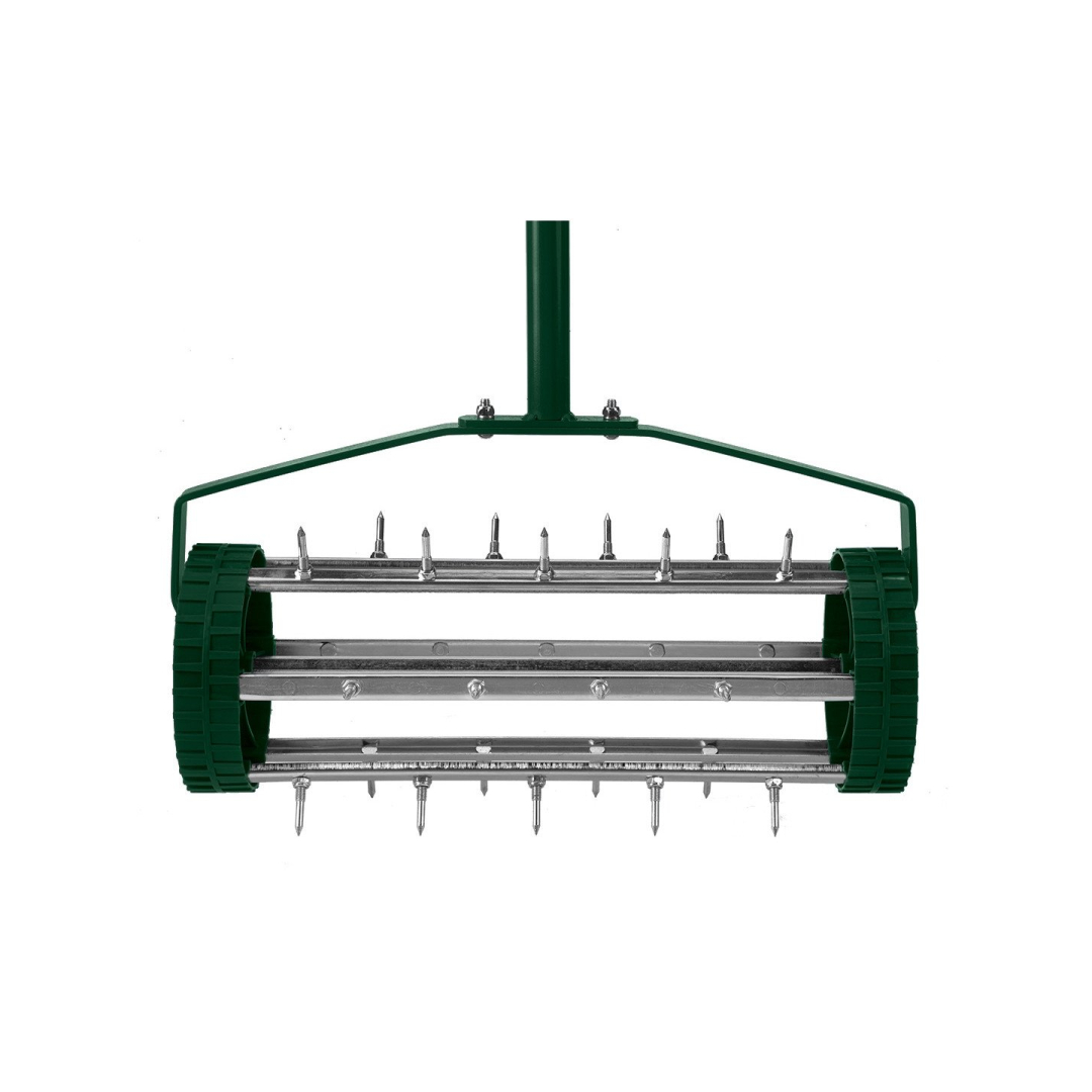 Rankinis aeratorius, vejos volelis skarifikatorius 27 smaigaliai, skersmuo 15cm 3 Rankinis aeratorius, vejos volelis skarifikatorius 27 smaigaliai, skersmuo 15cm 3