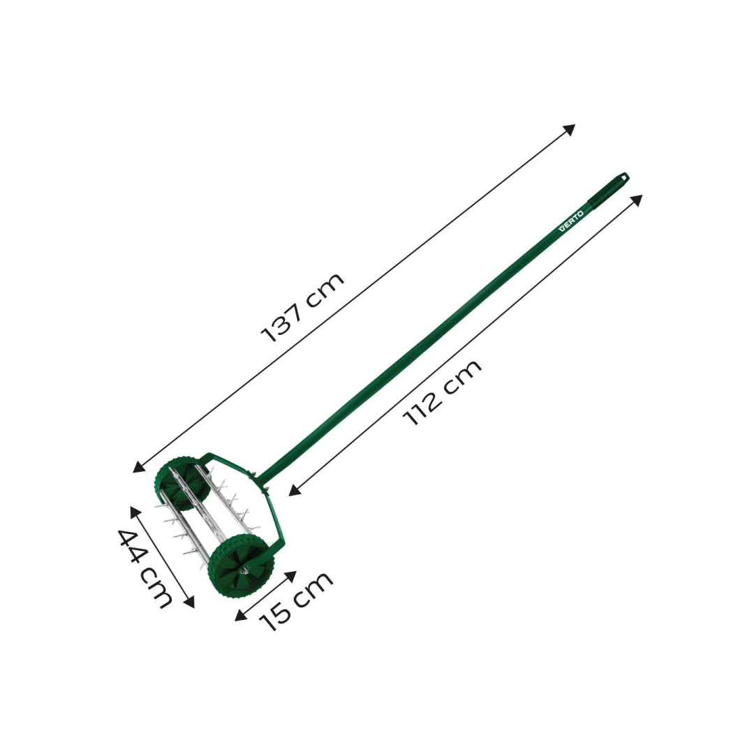 Rankinis aeratorius, vejos volelis skarifikatorius 27 smaigaliai, skersmuo 15cm 7 Rankinis aeratorius, vejos volelis skarifikatorius 27 smaigaliai, skersmuo 15cm 7