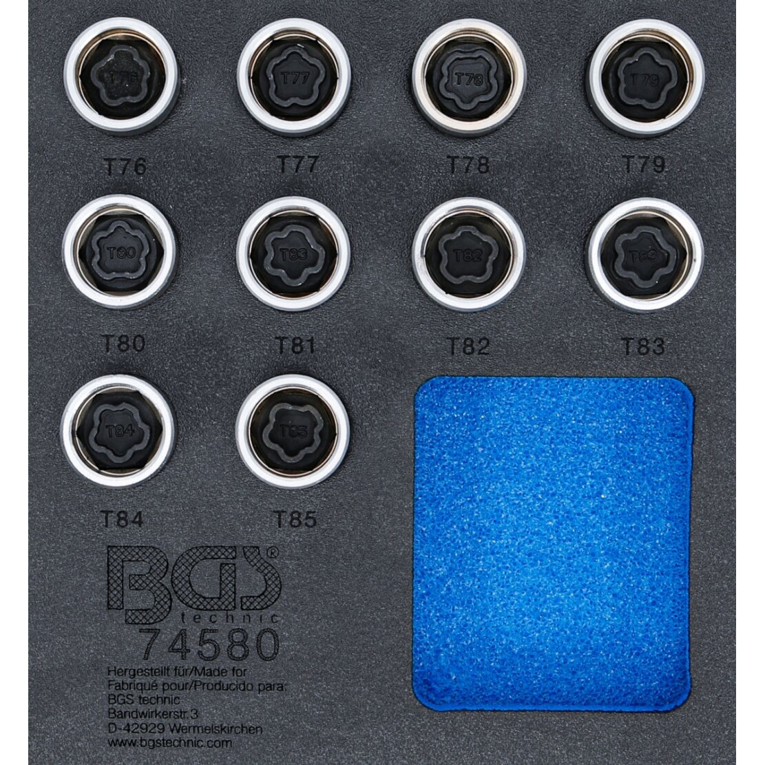 Ratų varžtų užraktų rinkinys | Tesla | 10 vnt (74580B) Ratų varžtų užraktų rinkinys | Tesla | 10 vnt (74580B)