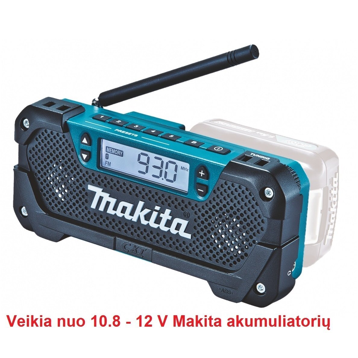 Radijas Makita DEAMR052 (DEBMR052), 10,8 V Radijas Makita DEAMR052 (DEBMR052), 10,8 V