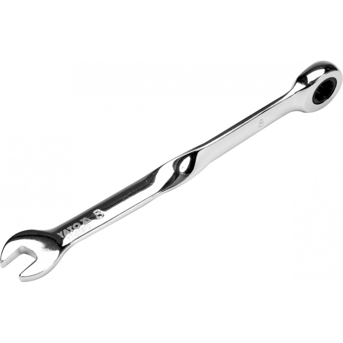 Raktas kombinuotas terkšlinis | perlenktas X | 8 mm (YT-01870) Raktas kombinuotas terkšlinis | perlenktas X | 8 mm (YT-01870)