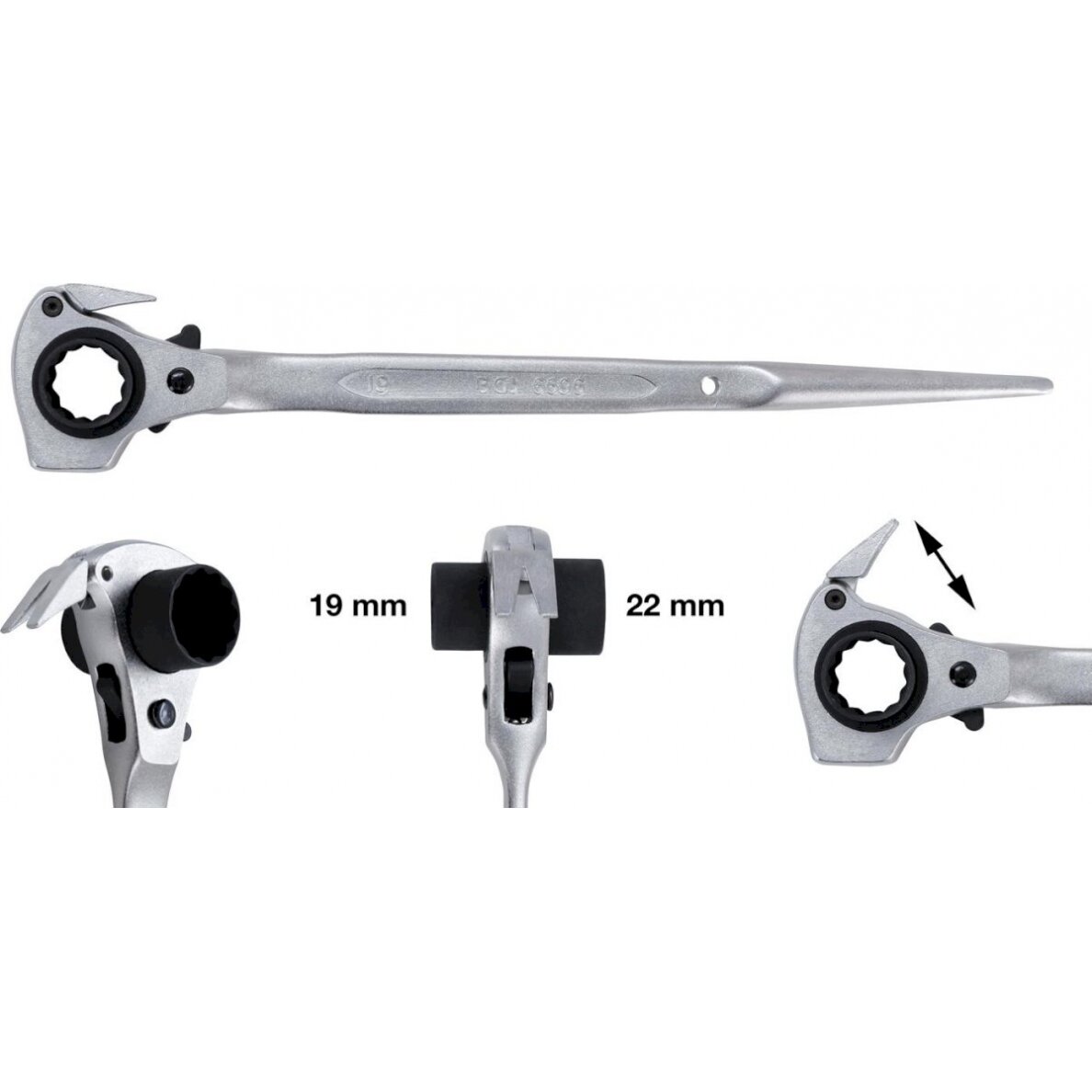 Raktas pastoliams / terkšlė | 4-in1 | 19 x 22 mm (6696) Raktas pastoliams / terkšlė | 4-in1 | 19 x 22 mm (6696)