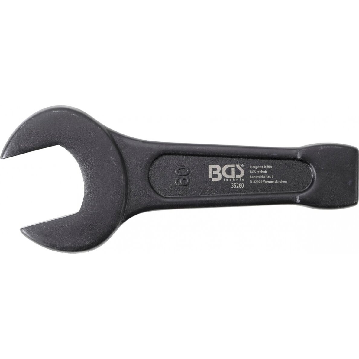 Raktas smūginis atviru galu | 60 mm (35260) Raktas smūginis atviru galu | 60 mm (35260)