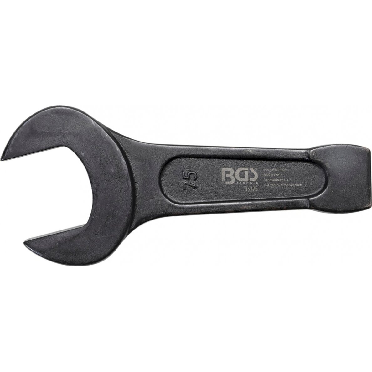 Raktas smūginis atviru galu | 75 mm (35275) Raktas smūginis atviru galu | 75 mm (35275)