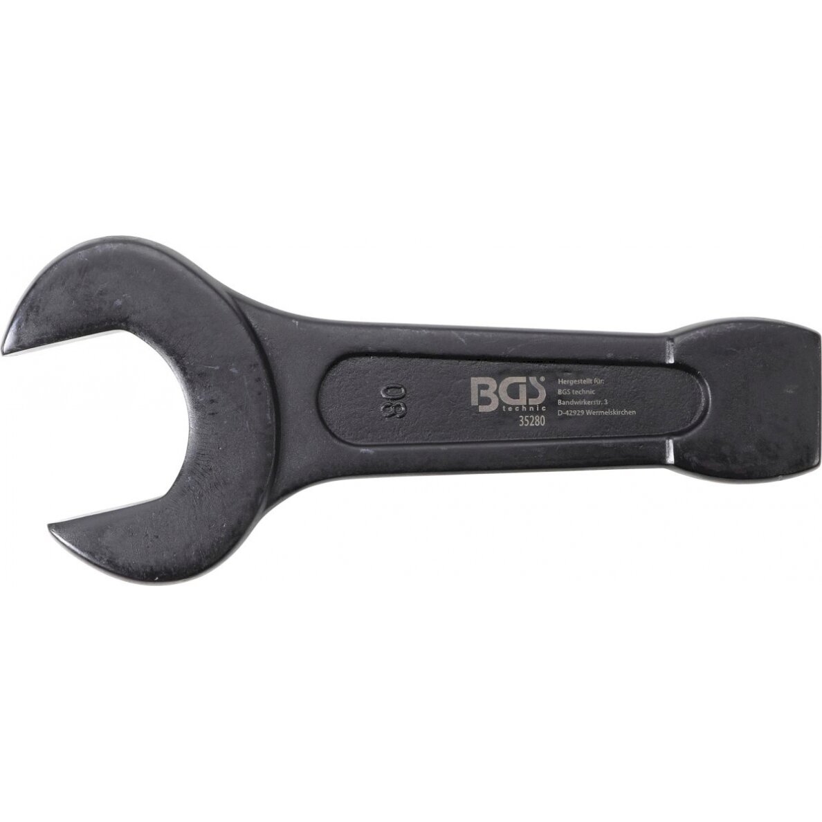 Raktas smūginis atviru galu | 80 mm (35280) Raktas smūginis atviru galu | 80 mm (35280)