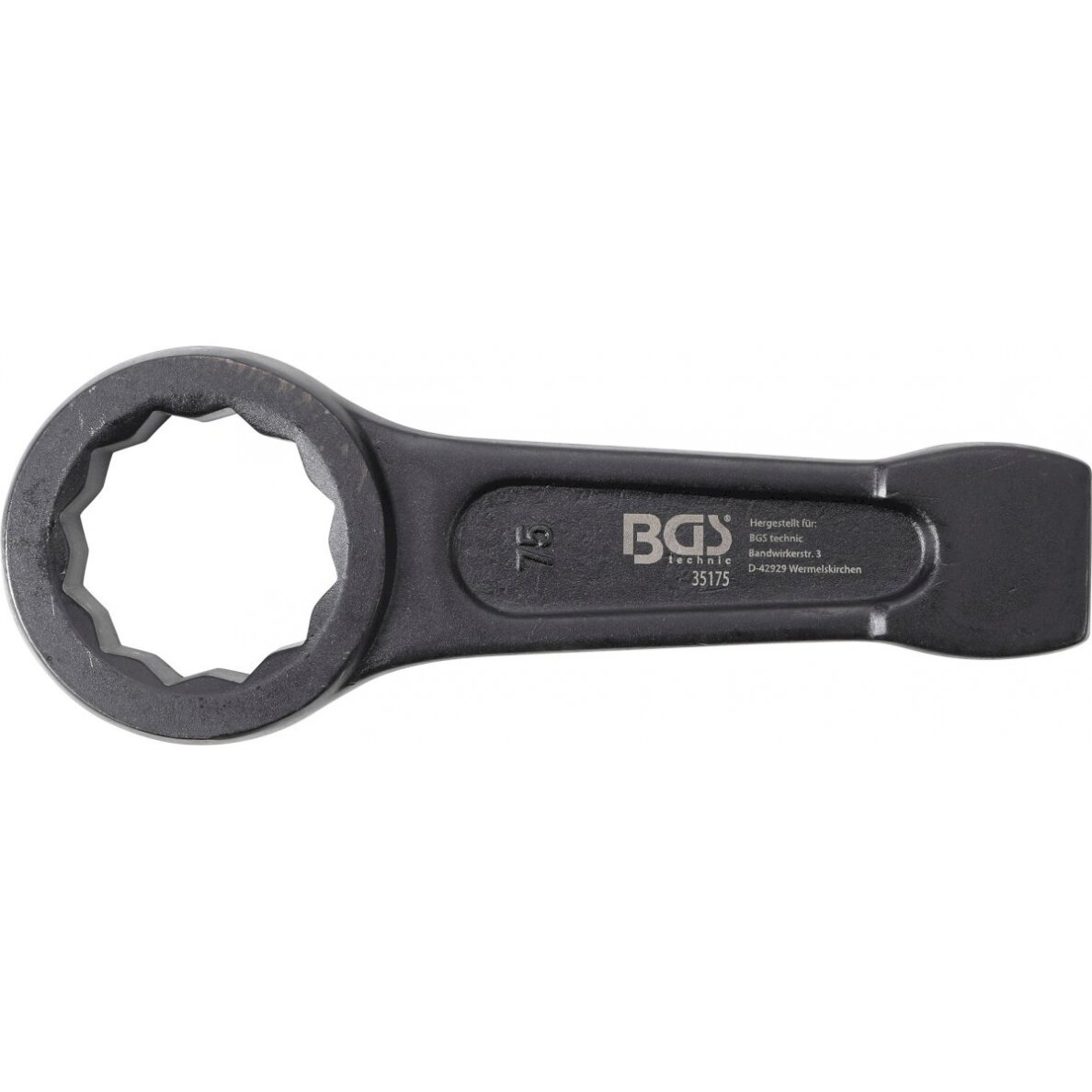 Raktas smūginis kilpinis | 75 mm (35175)