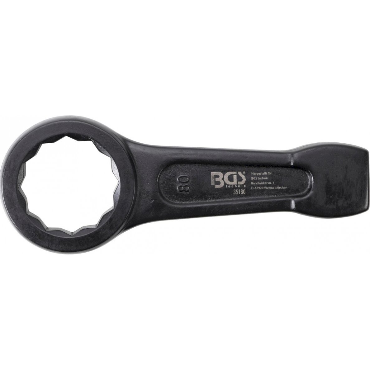 Raktas smūginis kilpinis | 80 mm (35180) Raktas smūginis kilpinis | 80 mm (35180)