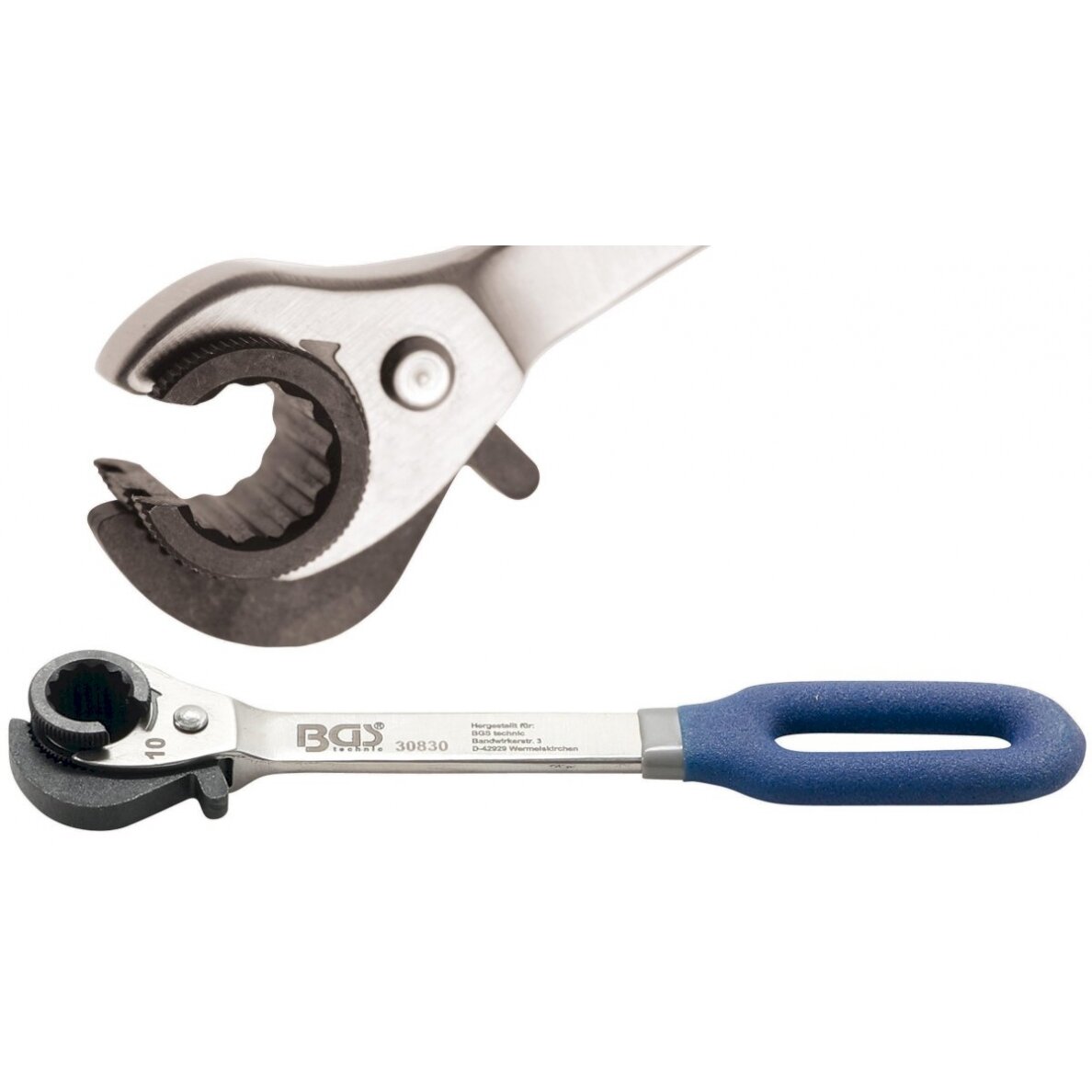 Raktas terkšlinis | atviras | 10 mm (30830) Raktas terkšlinis | atviras | 10 mm (30830)