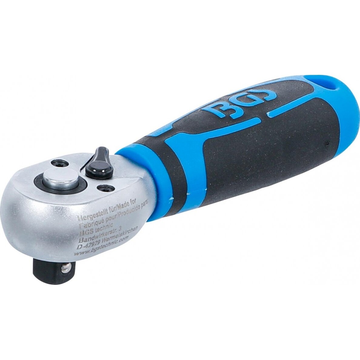 Rankena galvutėms terkšlinė trumpa | 10 mm (3/8") (643) Rankena galvutėms terkšlinė trumpa | 10 mm (3/8") (643)