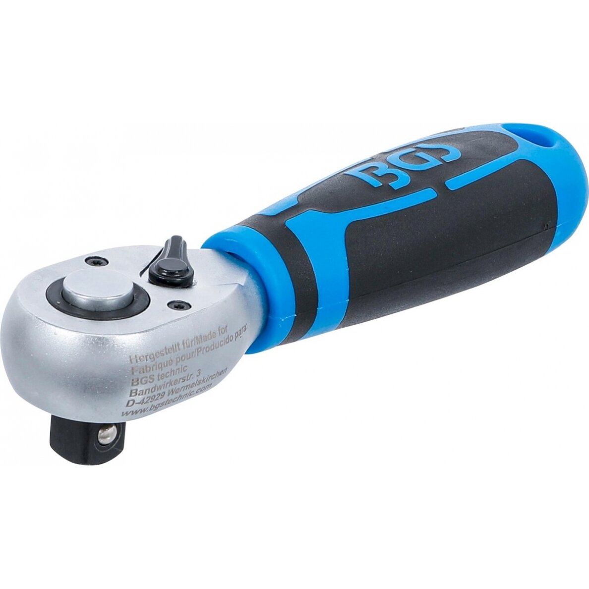 Rankena galvutėms terkšlinė trumpa | 12.5 mm (1/2") (644) Rankena galvutėms terkšlinė trumpa | 12.5 mm (1/2") (644)