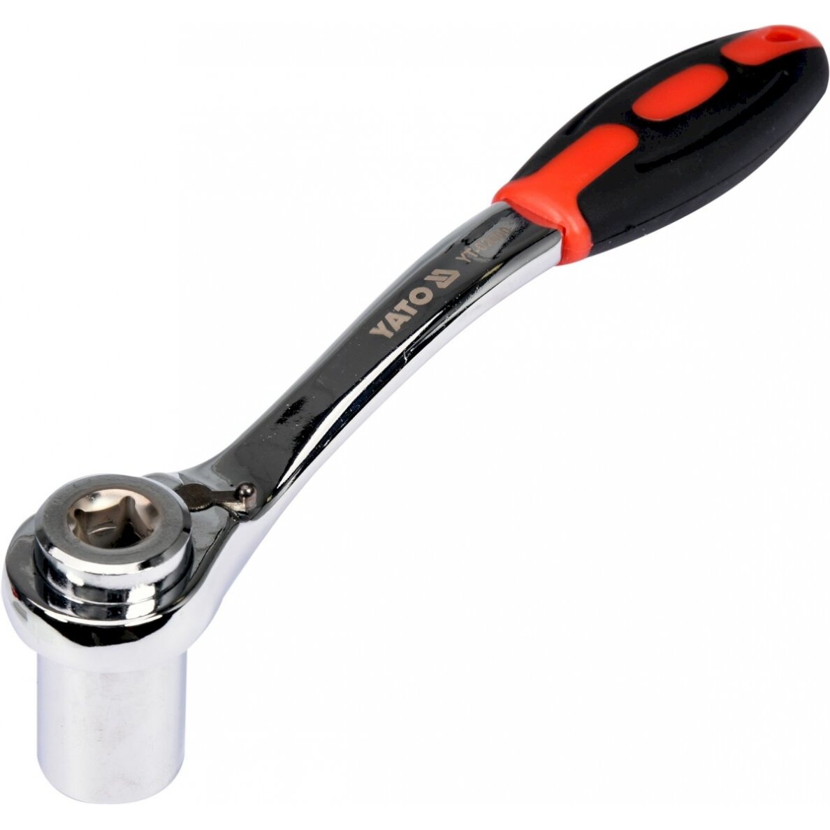 Rankena galvutėms terkšlinė | universali | 8-19 mm (YT-02400) Rankena galvutėms terkšlinė | universali | 8-19 mm (YT-02400)