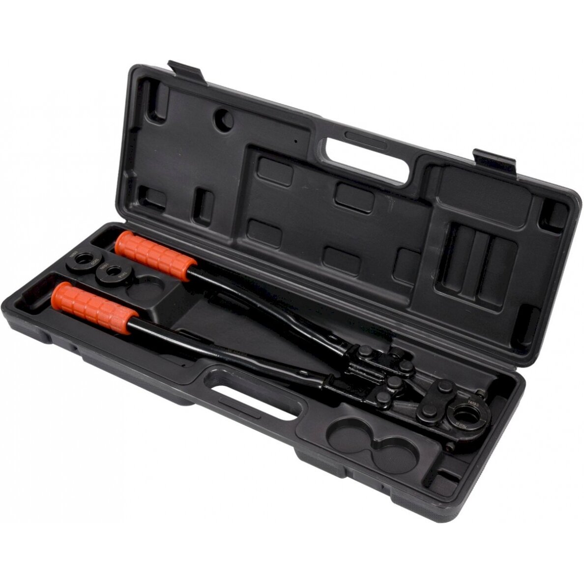 Rankinis hidraulinis presas 360° kraštų užspaudimo jungtims ant vamzdžių | TH16-26 (YT-21750) Rankinis hidraulinis presas 360° kraštų užspaudimo jungtims ant vamzdžių | TH16-26 (YT-21750)