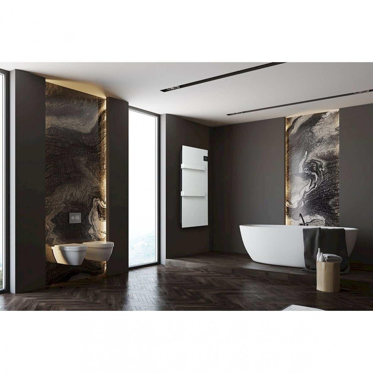 Rankšluosčių džiovintuvas ONSEN, baltas 3 Rankšluosčių džiovintuvas ONSEN, baltas 3