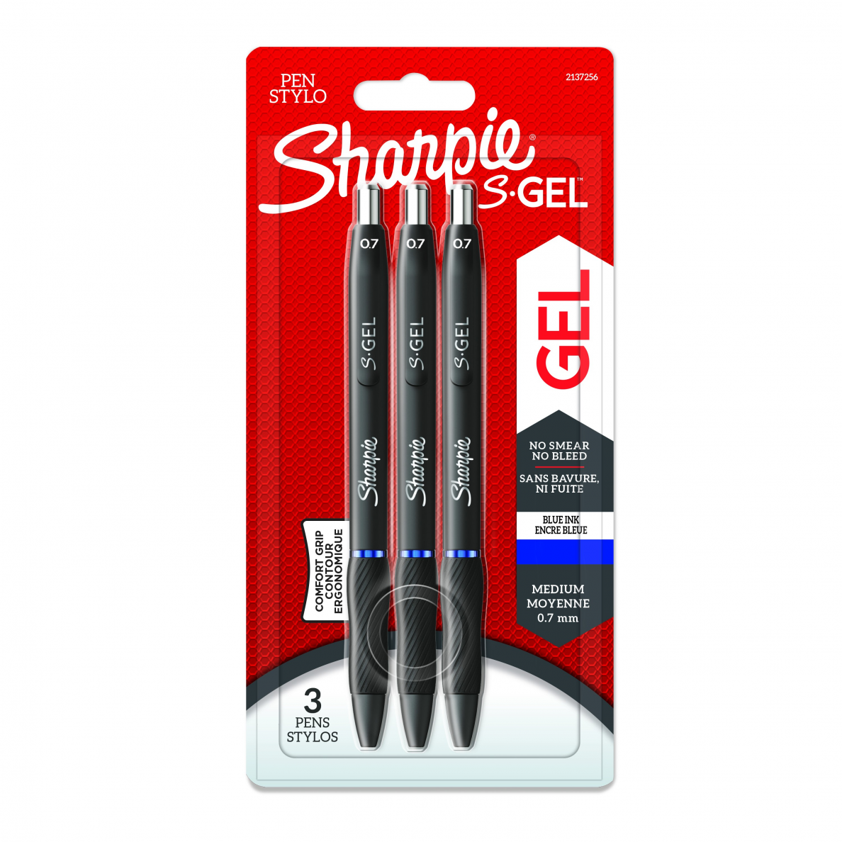 Rašiklis „Sharpie S-GEL", mėlynas, blist., 3 vnt. Rašiklis „Sharpie S-GEL", mėlynas, blist., 3 vnt.