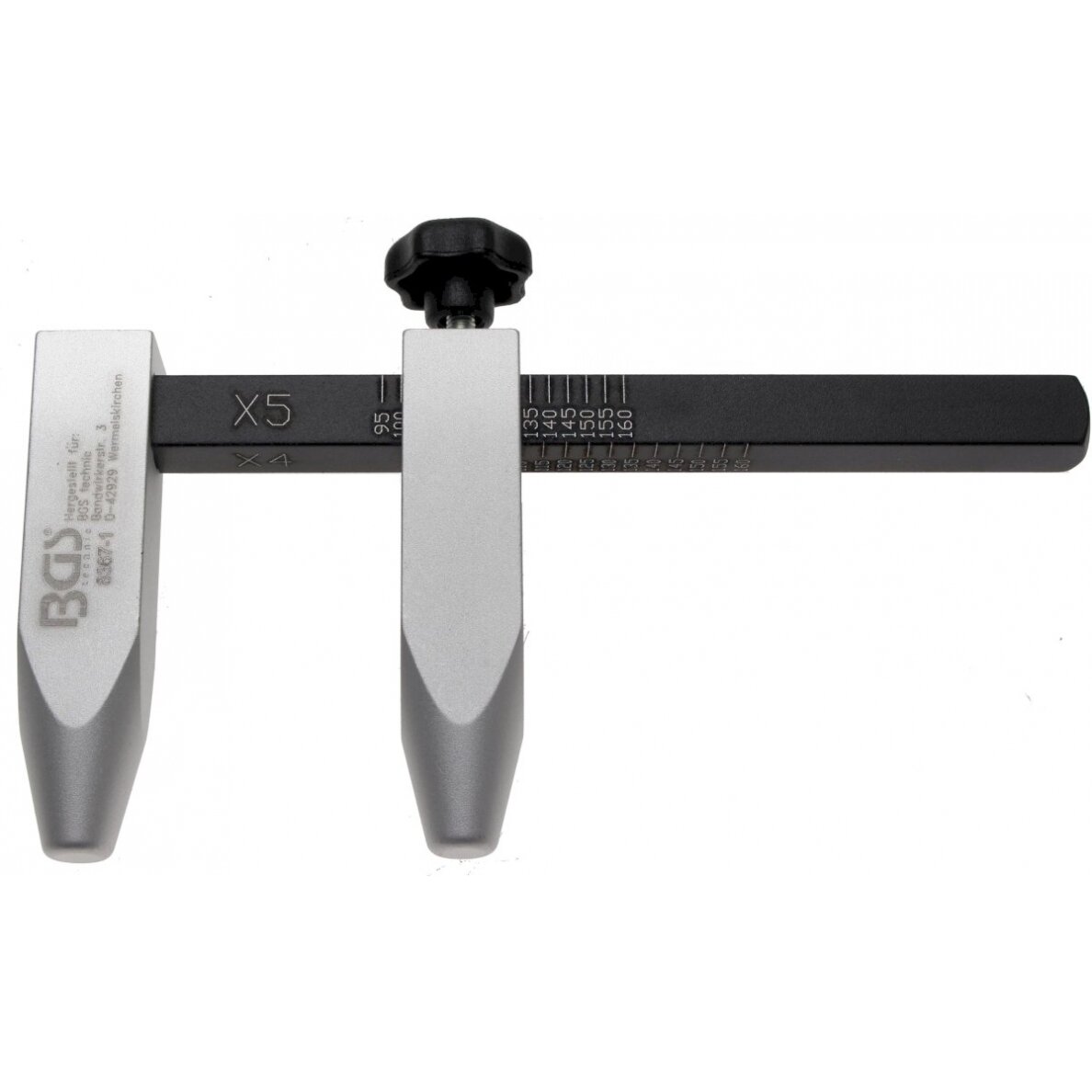 Ratų varžtų atstumo tarp skylių matuoklis aliuminis (8367-1)