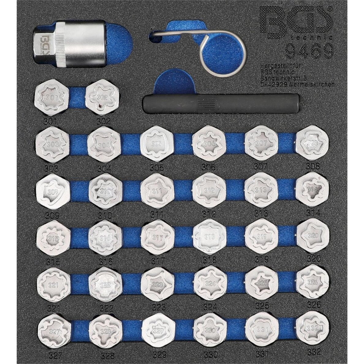 Ratų varžtų slapukų rinkinys Mercedes | 35 vnt. (9469) Ratų varžtų slapukų rinkinys Mercedes | 35 vnt. (9469)