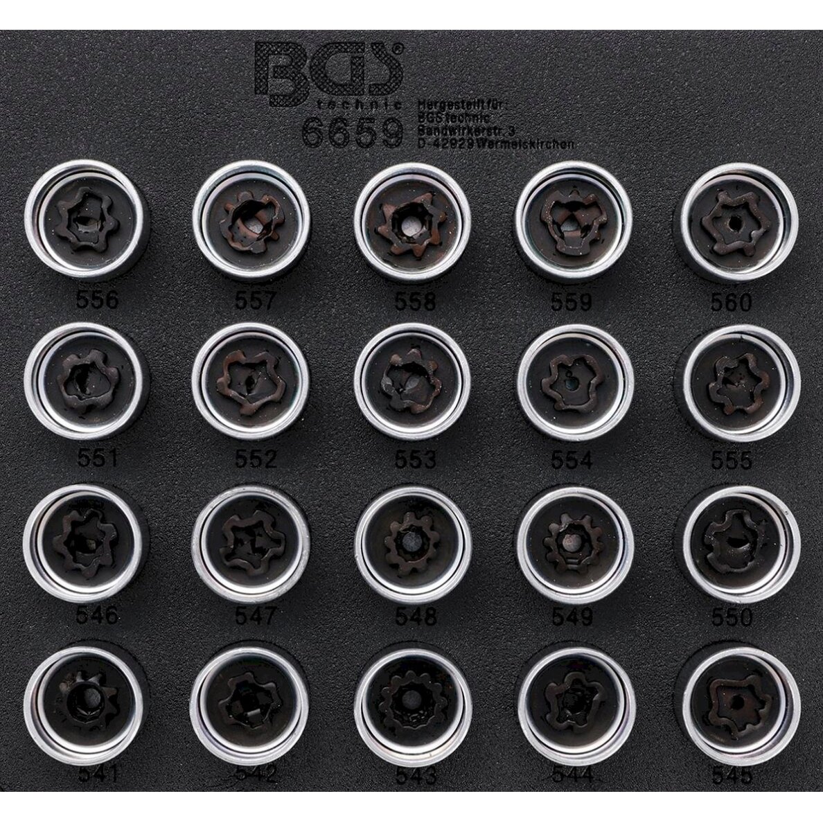 Ratų varžtų užraktų rinkinys VAG | 20 vnt. (6659) Ratų varžtų užraktų rinkinys VAG | 20 vnt. (6659)