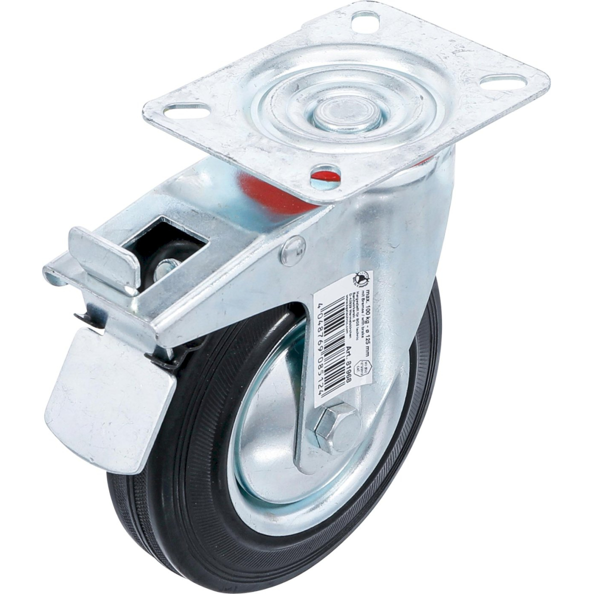 Ratukas su stabdžiu | su baze | Ø 125 mm (81968) Ratukas su stabdžiu | su baze | Ø 125 mm (81968)