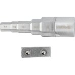 Raktas pakopinis | su adapteriu | 9.6 / 11.6 / 12.7 / 16.4 / 21 mm (YT-03319)