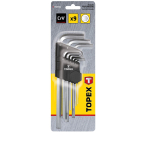 Raktas šešiakampis 9 vnt., 1.5-10 mm