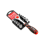 Ratchet + 10 sockets 1/4"