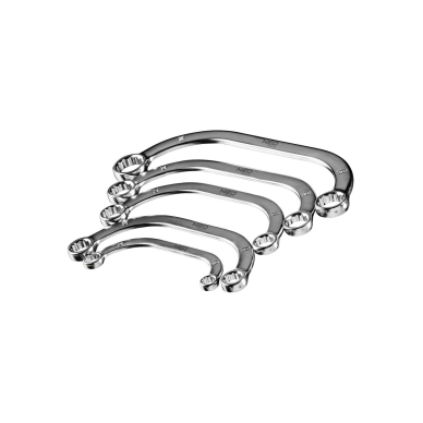 Raktai kilpiniai, dvipusiai, komplekte 5 vnt., 4