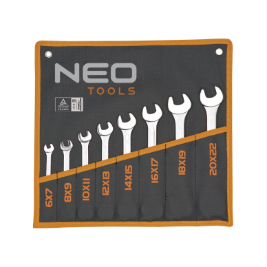 Raktai plokšti ,8vnt. 6-22mm 5 Raktai plokšti ,8vnt. 6-22mm 5