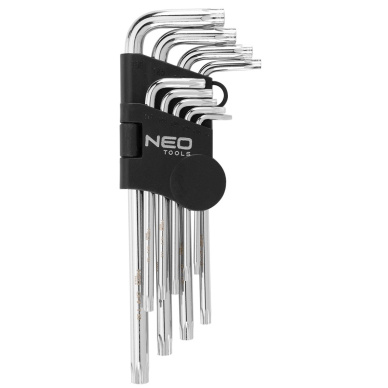 Raktai Torx ilgi T10-T50, komplekte 9 vnt., 7 Raktai Torx ilgi T10-T50, komplekte 9 vnt., 7